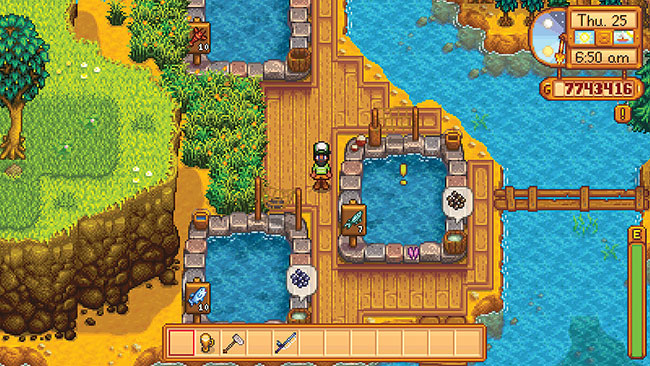 Stardew Valley Ponds - best products and best fish for ponds, and